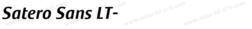 Satero Sans LT字体转换